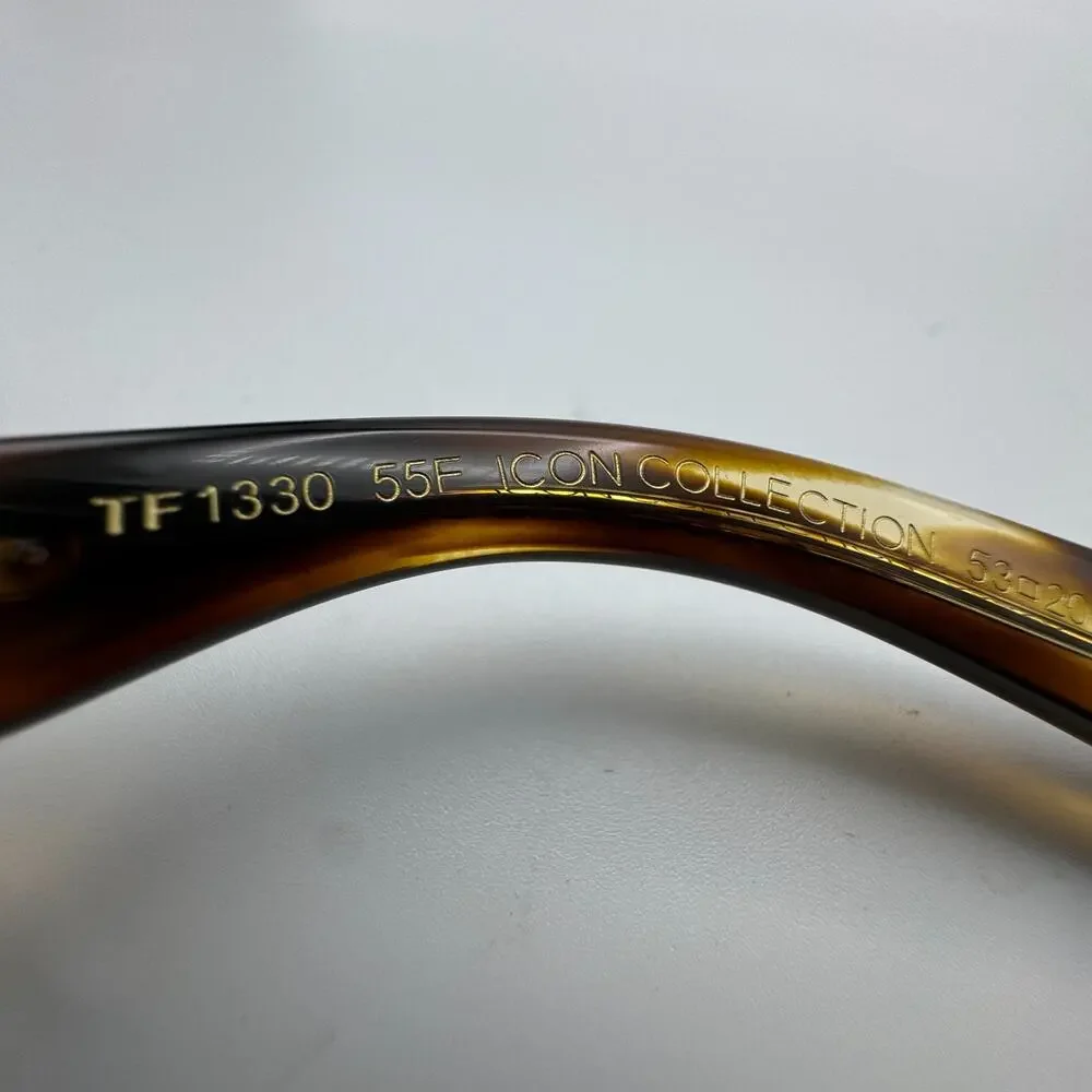 Tom Ford Sunglasses Icon TF1330 55F Havana Brown Frame Brown Gradient Lens 53mm
